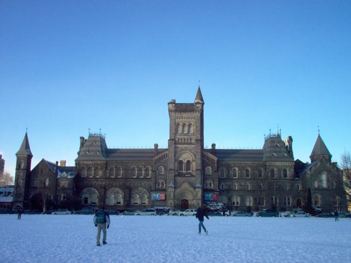 University College at the University of Toronto, seen across the lawn